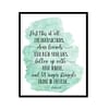 "Lead With Your Ears Follow Up With Your Tongue James 1:19" Bible Verse Poster Print