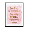 "Sometimes The Littlest Things Take Most Room in Your Heart" Childrens Nursery Room Poster Print