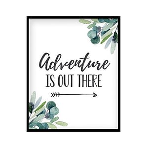 "Adventure Is Out There" Boys Nursery Poster Print